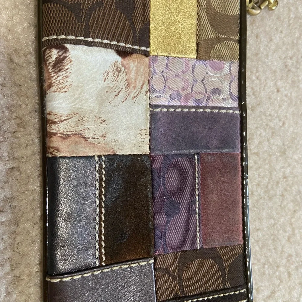 Authentic COACH Vintage Patchwork Wristlet